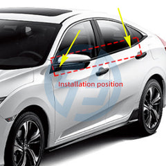 Civic outer pressure strip