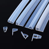 U. F, H, corner type glass door sealing strip, frameless glass shower door, door bottom/corner side sealing strip sealing rubber
