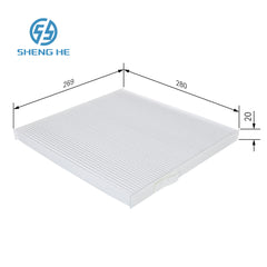 for NISSAN Cabin Air Filter 27277 JA000, 27277JA00A,27277JA00C,27277JN20A,B7277JN00B