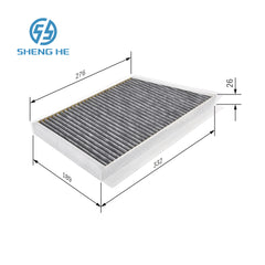 203 830 10 18 High Quality auto parts car engine Cabin filter for MERCEDES-BENZ A 203 830 10 18