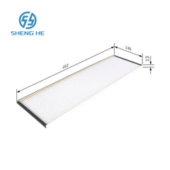 001 835 49 47 - Filter, interior air for MERCEDES-BENZ-001 835 55 47,A 001 835 49 47,A 001 835 55 47