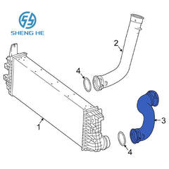 Car Air Intake Left Turbo Turbocharger Intercooler Hose 4475280282 For Mercedes Benz Metris 2016-2019