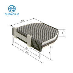 for BENZ Filter, interior air-204 830 00 18,204 830 05 18,212 830 00 18,212 830 01 18,212 830 02 18
