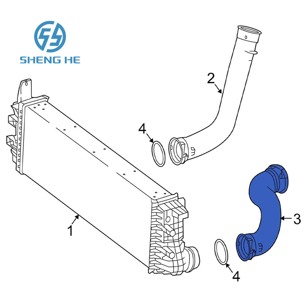 Car Air Intake Left Turbo Turbocharger Intercooler Hose 4475280282 For Mercedes Benz Metris 2016-2019