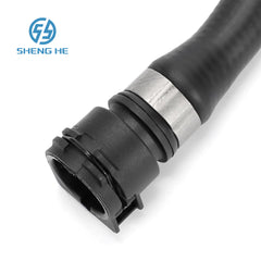 OEM 17127576370 Radiator Coolant Water Hose for BMW X6 XDrive50i 2008-2019 Rubber Black