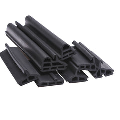 Black multi shaped rubber cut door and window sealing strip, windproof, soundproof, and heat-insulating strip