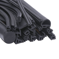 Black multi shaped rubber cut door and window sealing strip, windproof, soundproof, and heat-insulating strip