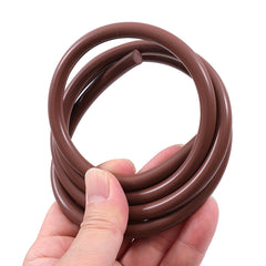 Brown fluorine rubber oval solid sealing strip, used to reduce noise, impact, and friction