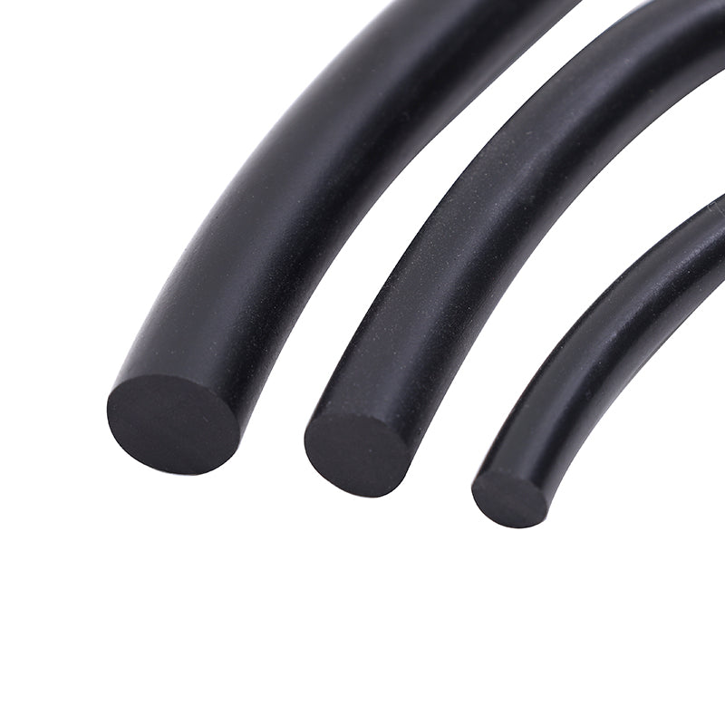 Circular line seal, weatherproof seal, joint filling profile, solid and dense rubber, black