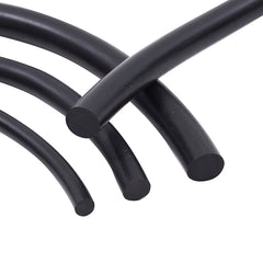 Circular line seal, weatherproof seal, joint filling profile, solid and dense rubber, black