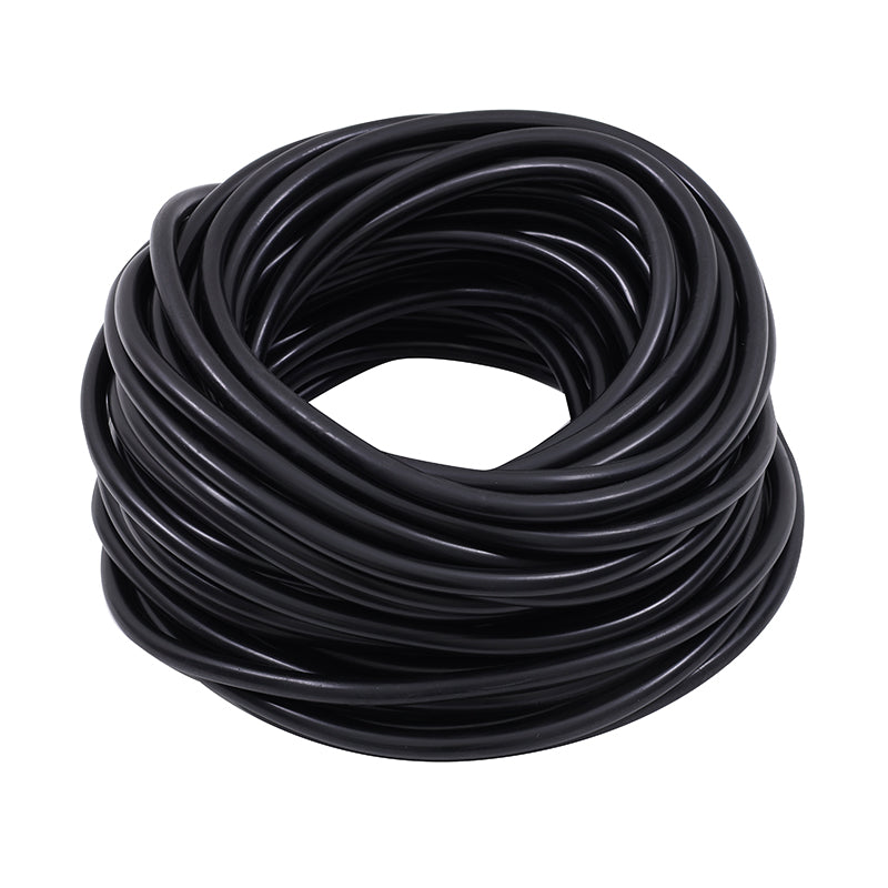 Circular line seal, weatherproof seal, joint filling profile, solid and dense rubber, black