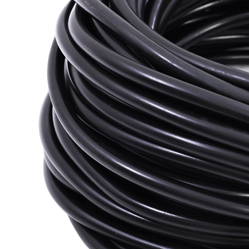 Circular line seal, weatherproof seal, joint filling profile, solid and dense rubber, black