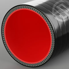 BLACK FLUORO SILICONE FUEL & OIL HOSE 1 METRE STRAIGHT