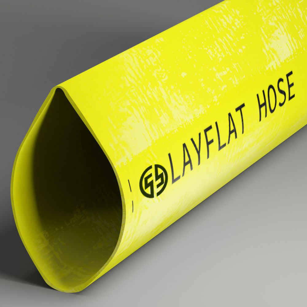 LAYFLAT DISCHARGE WATER HOSE YELLOW