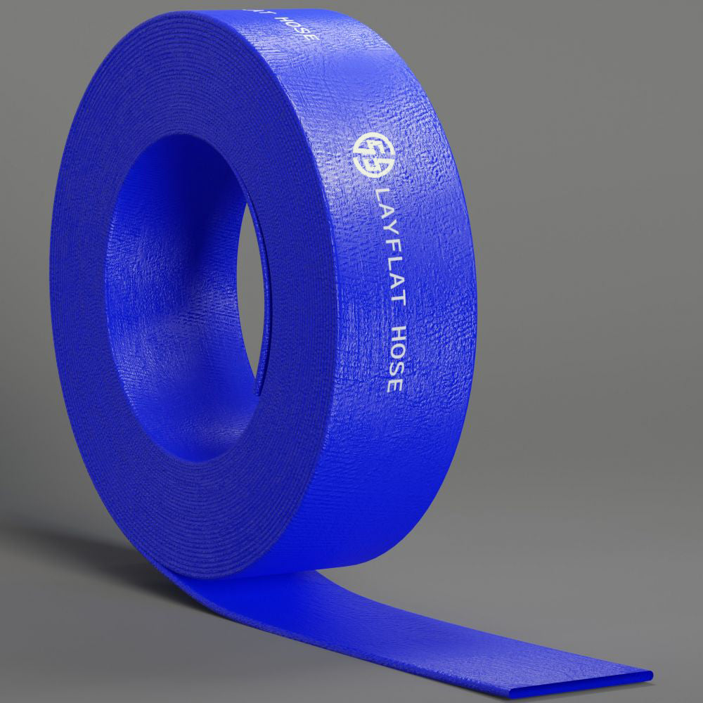 LAYFLAT DISCHARGE WATER HOSE BLUE