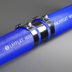 LAYFLAT DISCHARGE WATER HOSE BLUE