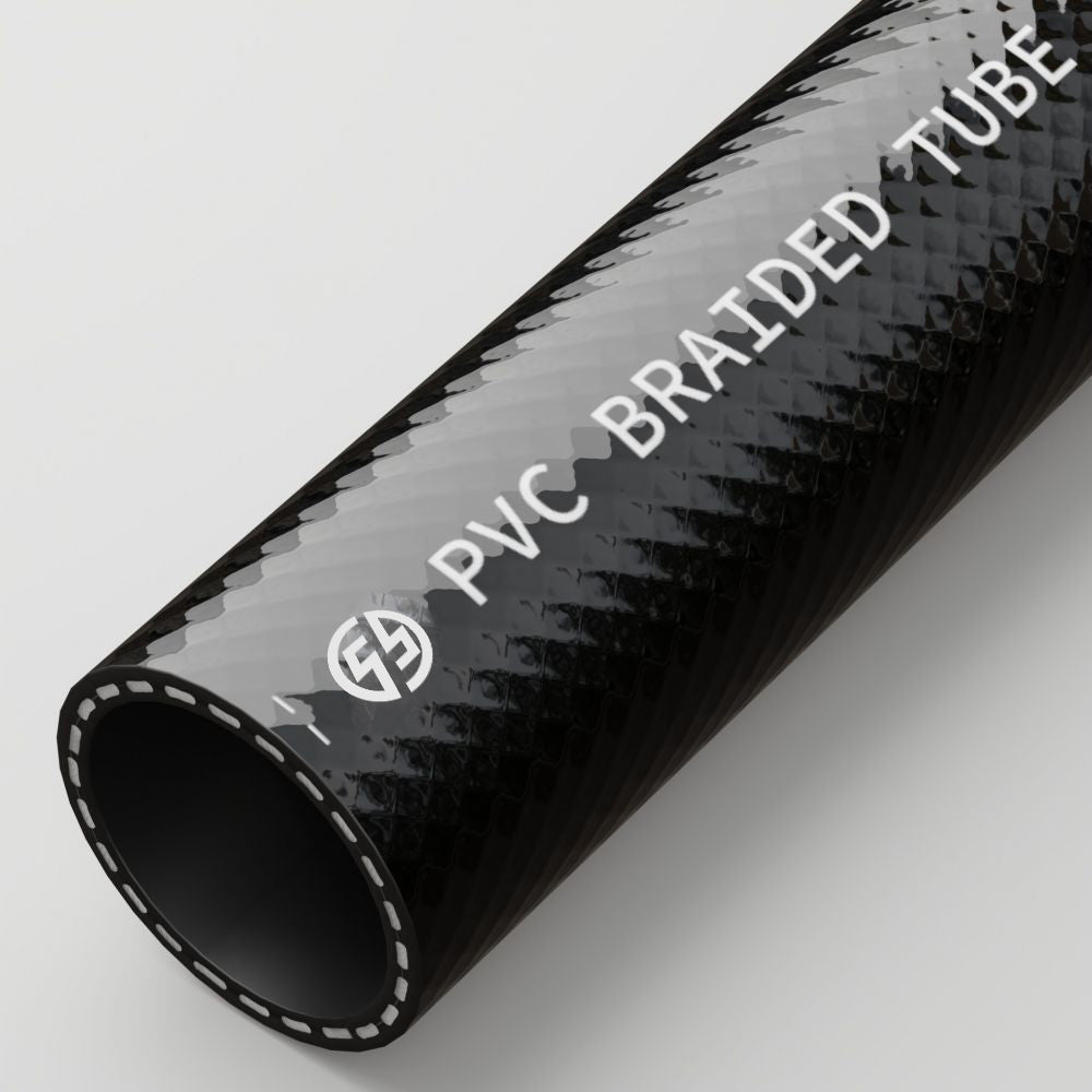 PVC REINFORCED BRAIDED AIR & WATER HOSE BLACK