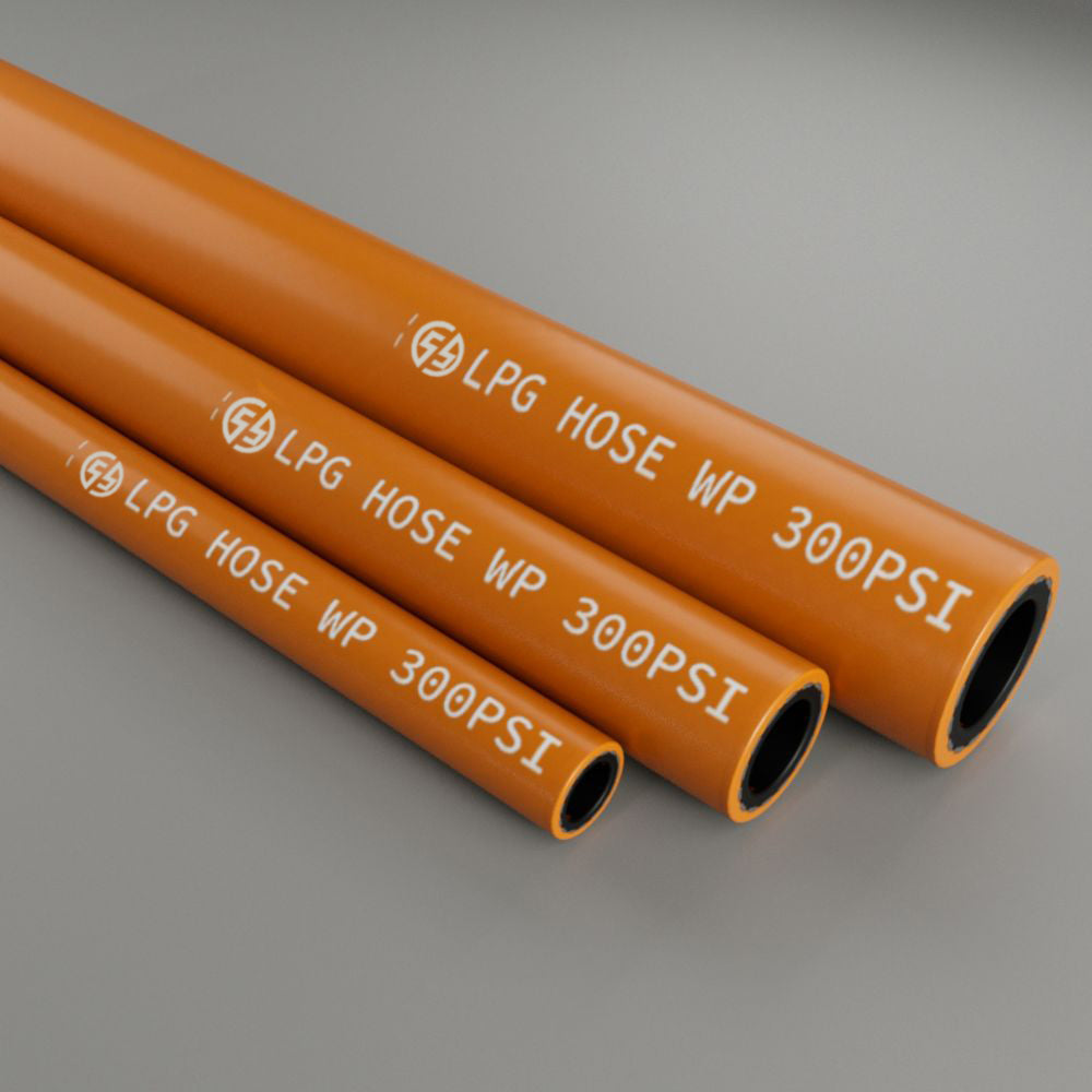 RUBBER LPG GAS PROPANE HOSE ISO3821 ORANGE