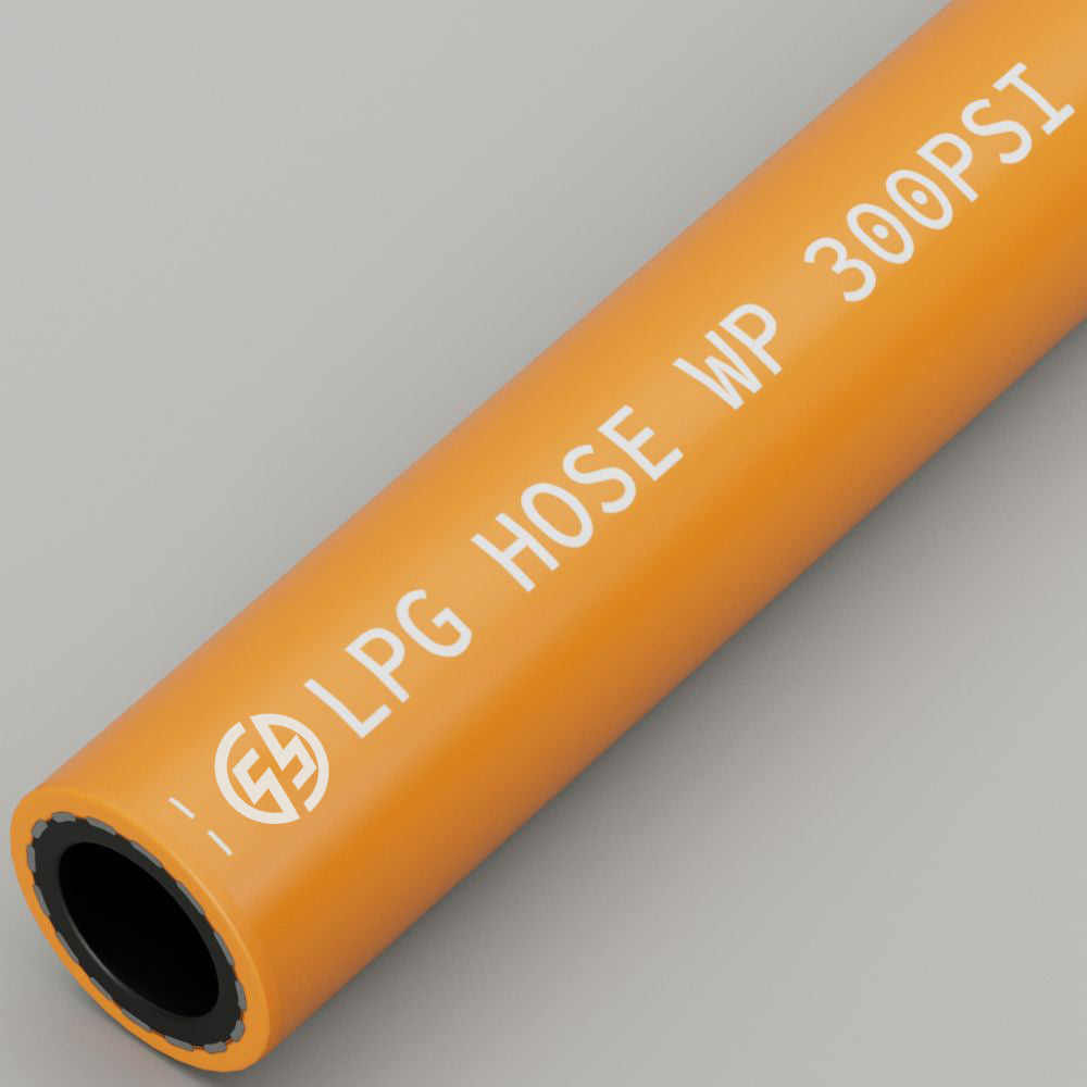 RUBBER LPG GAS PROPANE HOSE ISO3821 ORANGE