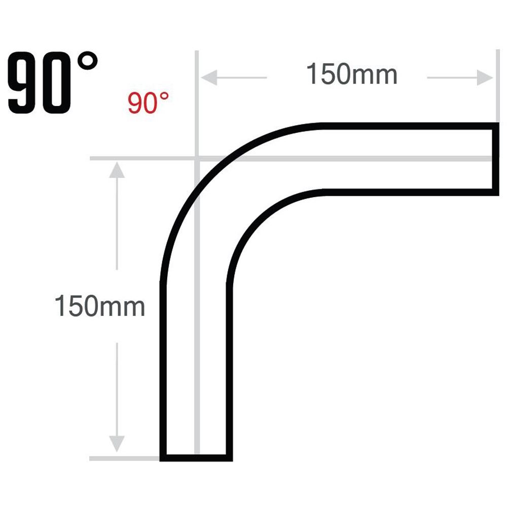 SILICONE HOSE 90 DEGREE ELBOW